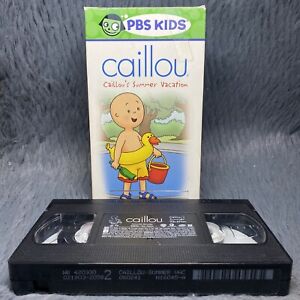 Caillou - Caillou's Summer Vacation VHS Tape 2003 PBS Kids Cartoons Childrens
