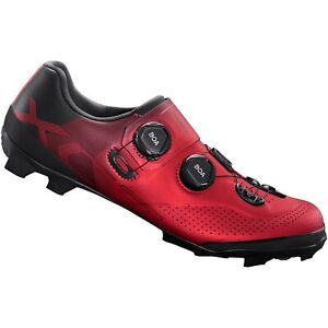 Shimano MTB Clipless Men Shoes Carbon SH-XC702 Dual BOA XC7 Mountain Bike - Red