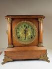 New ListingAntique Ingram Oak Kitchen Parlor Mantle Victorian Clock For Repair