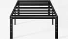 New Listing10 Inch Full Size Bed Frame No Box Spring Needed, Metal Platform Full Bed Frame,
