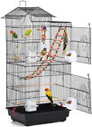 39-Inch Roof Top Large Flight Parrot Bird Cage for Small Quaker Parrot Cockatiel