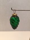 New ListingKugel Mercury Glass Green Swirl Crackle Vintage Christmas Ornament 3.75”
