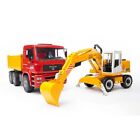 NEW Bruder 02751 MAN TGA 1:16 Construction Dump Truck Liebherr Excavator Toy Set