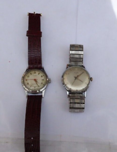 LOT Vintage Watches Wind Up Wristwatches Framont 17 Jewels Swiss Elgin 17 Men's