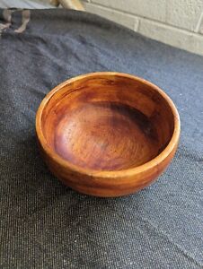 Vintage Hawaii Small Calabash Koa Wood Bowl
