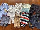 LOT OF 11 INFANT BABY BOYS SIZE 6-9 MONTHS OUTFIT ONE PIECE SHORTS PANTS SHIRTS