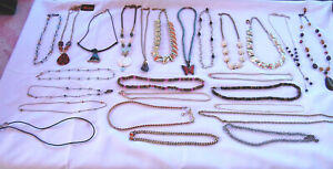 Necklaces Assorted Brands, Lengths, Styles, Colors Both Vintage & Modern S5360
