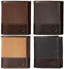 Timberland Men's Baseline Canvas-Genuine Leather Trifold Wallet