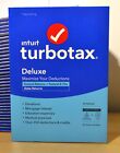 New Turbotax Deluxe 2022 Federal and State Tax Software Windows Mac Free Shippin