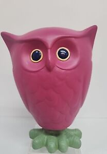 New ListingVintage Rubber Pink Bobble Owl Figurine Springy Wobble Bobblehead Outdoor Decor