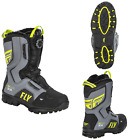 New Fly Racing Marker Boa Boots Snowmobile Snow Winter Gray Hi-Vis All Sizes