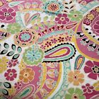 POTTERY BARN PB Teen Colorful Pink Floral Paisley Duvet Full/Queen 100% Cotton