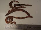 ANTIQUE MONGOLIAN BUDDHIST VARIOUS HAND EMBOSSED COPPER RIBBONS FROM STATUE