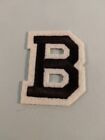 Letter B in Black Iron On applique 250421