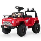 Kids Ride on Car 6V Electric Ride on Toys for Kids Age 3-6 w/Storage Area Red
