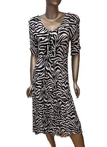 American Angel VTG Zebra Twist Dress Size M Preowned