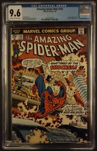 AMAZING SPIDER-MAN #152 CGC 9.6 OW-W PAGES MARVEL COMICS JANUARY 1976 - SHOCKER