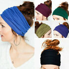Women Yoga Sports Wide Headband Elastic Boho Hair Band Head Wrap Wristband*
