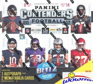 2017 Panini Contenders Football Factory Sealed ULTRA 14 Pack Box-3 AUTOGRAPH/MEM