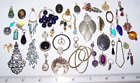 VTG Jewelry Scrap Craft Lot Findings Parts Pieces Repurpose MOP Glass Stone