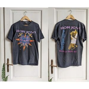 Vintage Bon Jovi 1993 Tshirt Merch Single Stitch