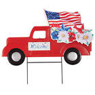 Patriotic Red Truck Stake by Fox RiverTM Creations