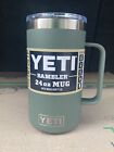 CAMP GREEN YETI 24 oz  Rambler Mug Tumbler LIMITED EDITION Coffee Beer Cup
