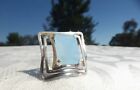 GORGEOUS STERLING SILVER LARGE CALCEDONY RING SIZE 7.5 Great design