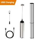 Set Milk Frother Whisk Kit Egg Cream Rechargeable Handheld Accessories