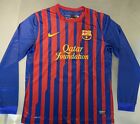 Messi FC Barcelona Home 2011/12 Long Sleeve Jersey