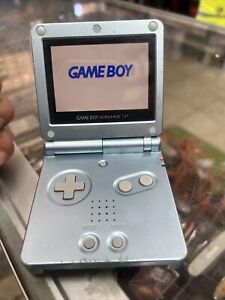 New ListingNintendo Game Boy Advance SP Handheld Console AGS-101 GBA - Pearl Blue
