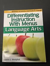 Differentiating Instruction With Menus Middle School Edition Language Arts