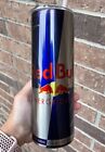 SILVER CHROME RED BULL ENERGY DRINK 20 OZ STAINLESS STEEL TUMBLER CUP +LID STRAW