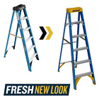 6 Ft. Fiberglass Step Ladder (10 Ft. Reach Height) with 250 Lb. Load Capacity Ty