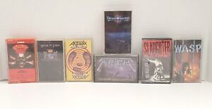 Vintage Heavy Metal/Hard Rock Cassette Tapes Lot of 7