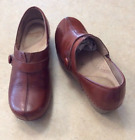 Dansko Women's Brown Leather Heel Clog Casual Shoes Size 35 EU/ 5 M US