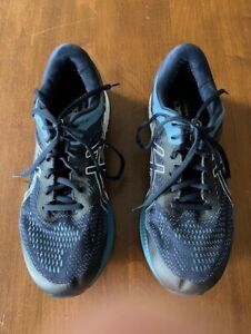 ASICS Men's GEL-Kayano 25 Blue/White Running Shoes Size 11.5 Extra Wide