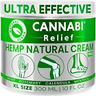 HEMP CREAM PAIN RELIEF Ultra-Effective 10 fl oz for Joint, Muscle, Neck, Back