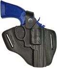 R3 Leather Revolver Holster fits RUGER SPEED SIX 3 inch barrel black VlaMiTex