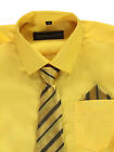Kids World Boys' Dress Shirt & Tie (Patterns May Vary)