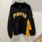 Men’s Pittsburgh Pirates Majestic Black On Field  Full Zip Jacket 2XL