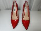 Steve Madden Womens Daisie Leather Pointed Toe Classic Pumps, Red, Size 7
