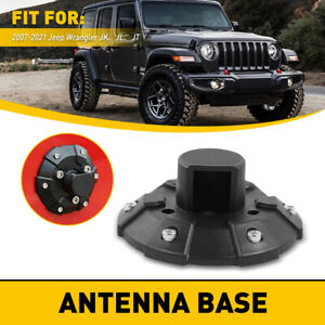 1 Car Antenna Base Cover Glossy Black For 2007-2021 Jeep Wrangler JK JL JT Parts (For: Jeep)