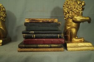 lot antique little small old books leather New Testament Bible Pocket Prayer etc