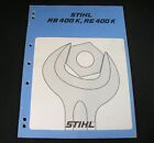 Stihl RB400 K RE400 K High Pressure Washer Cleaners Service Repair Manual Book