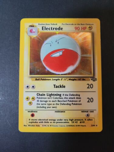Pokémon TCG Electrode Jungle 2/64 Holo Unlimited Holo Rare LP - MP