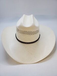 Stetson Natural Crowley Straw Western Hat Men's Size 7 1/4