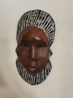 African Art Carved Painted Wood African Mask Handcrafted in Ghana