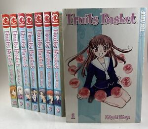 Fruits Basket Manga Lot - Volumes 1-4, 6, 8-9 & 12 Tokyopop