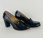 MICHAEL KORS Buchanan Black Patent Leather High Heel Loafer Pump Women's US 6.5
